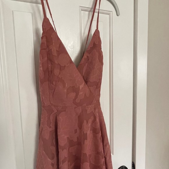 New Lulus Days of Beauty Vintage Rose Burnout Floral Skater Dress Size XS P3 - Picture 3 of 11